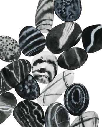 Framed Dalmatian Rocks I Print