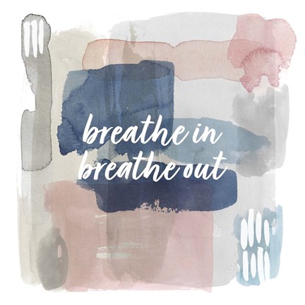 Framed Calm Watercolor I Print