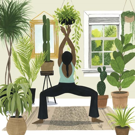 Framed Indoor Asana II Print