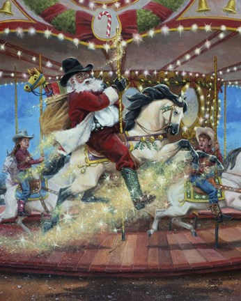 Framed Merry Go Round Print