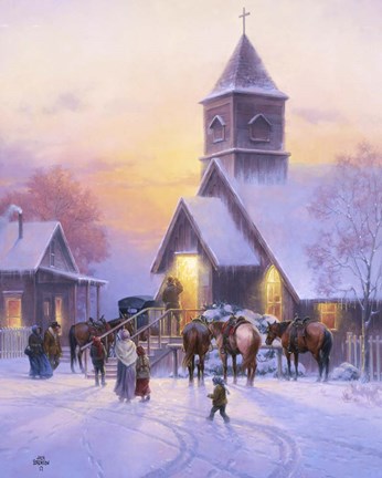 Framed Sunday Service Print