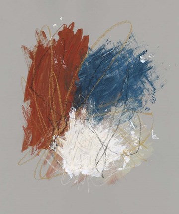 Framed Primary Color Study II Print