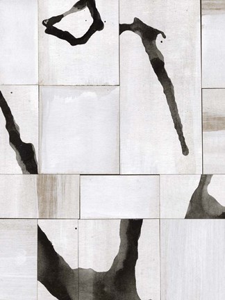 Framed Neutral Subtext I Print