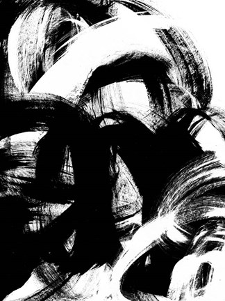 Framed Onyx Swipe II Print