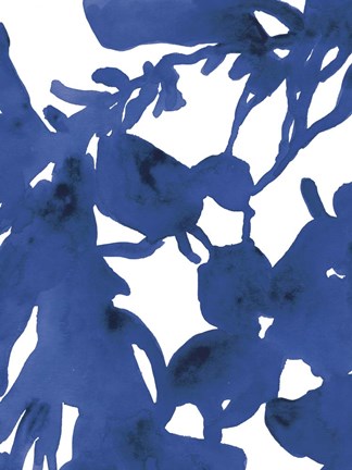 Framed Azure Silhouette II Print