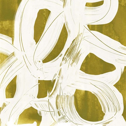 Framed Olive Helix I Print