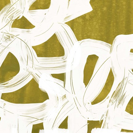 Framed Olive Helix V Print