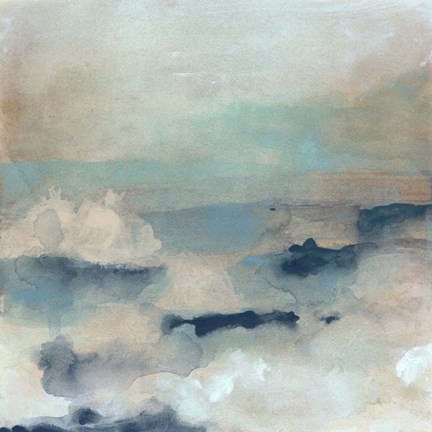 Framed Shoreline Dusk I Print