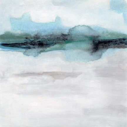 Framed Coastline Mirage I Print