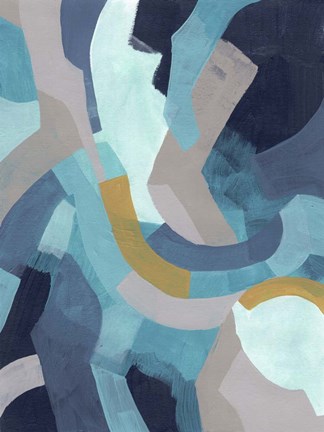 Framed Puzzle Blues I Print