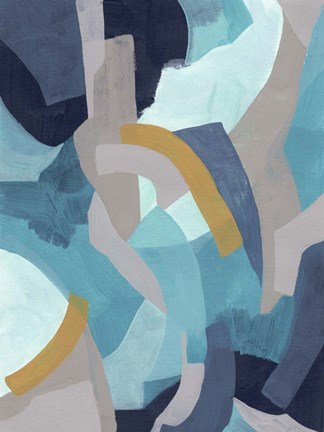 Framed Puzzle Blues II Print