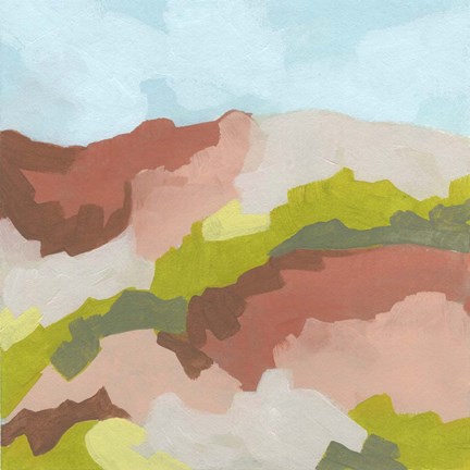 Framed Valley Blush I Print