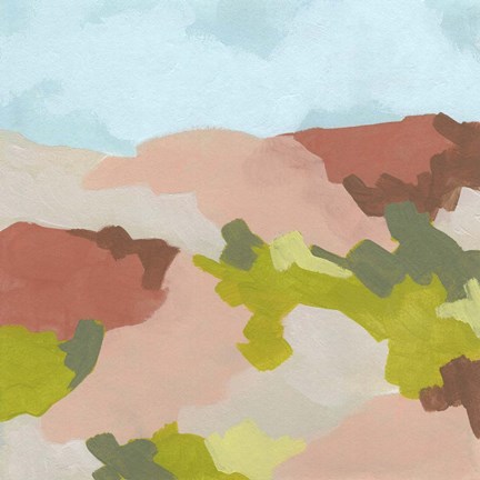 Framed Valley Blush II Print