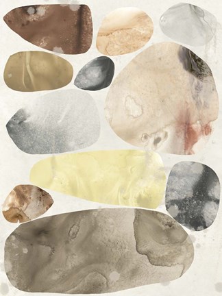 Framed Stone Mosaic III Print