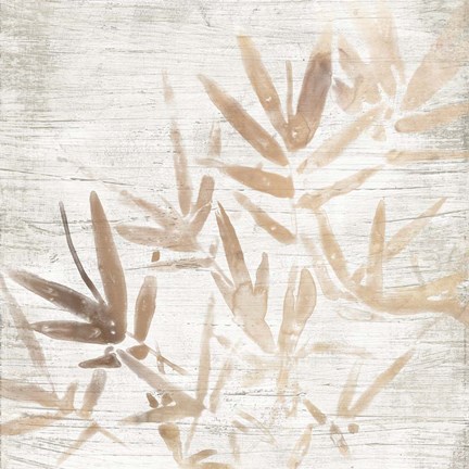 Framed Neutral Palm Fossil IV Print