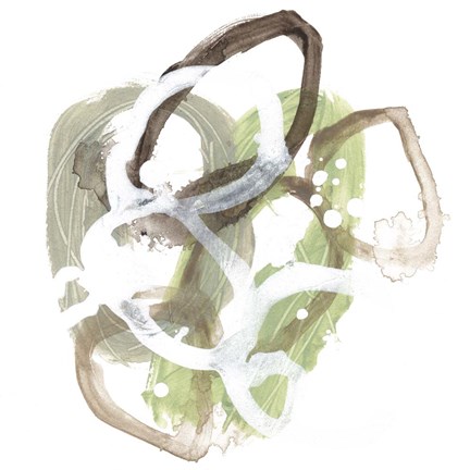 Framed Verdigris Circuit I Print