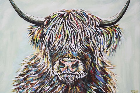 Framed Woolly Highland II Print