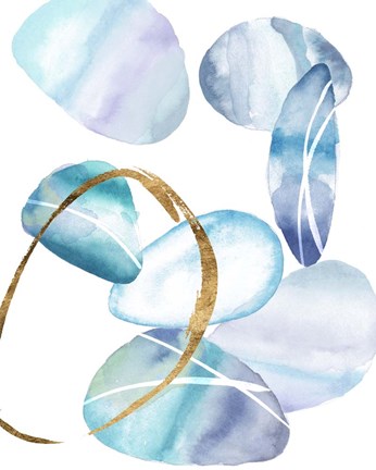 Framed Stacking Rocks I Print