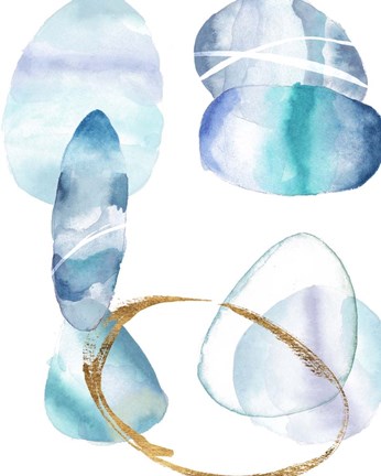 Framed Stacking Rocks III Print