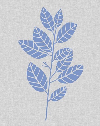 Framed Blue Stem IV Print