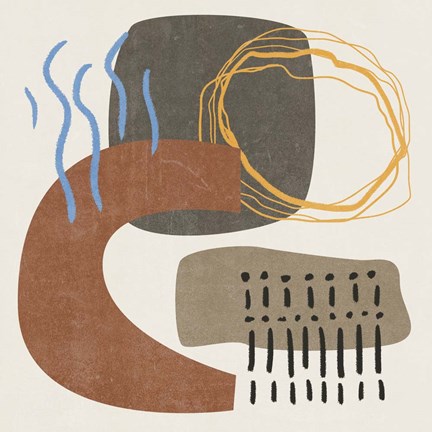 Framed Blue Stream I Print