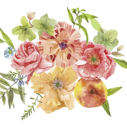 Framed Just Peachy III Print