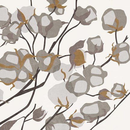 Framed Cotton Balls II Print