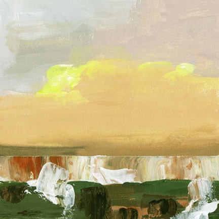 Framed Wetland Sunrise I Print