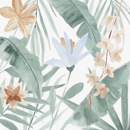 Framed Tropical Welcome III Print