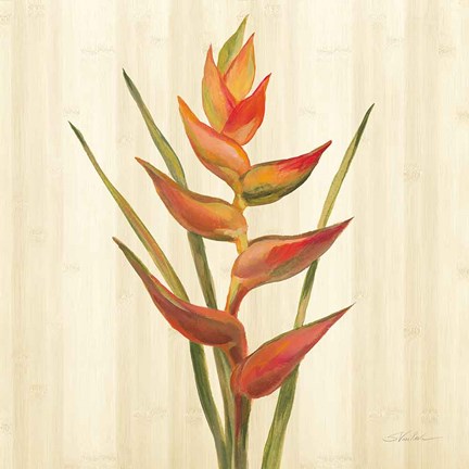 Framed Tropical Garden I Print