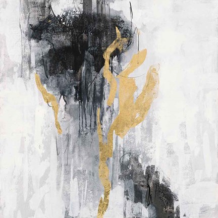 Framed Golden Rain II Print