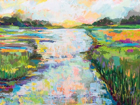 Framed Dancing Light Print