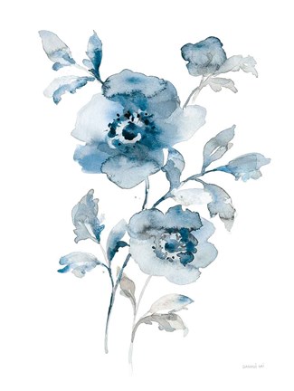 Framed Blues of Summer II Print