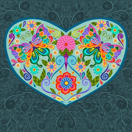 Framed Garden Love Print