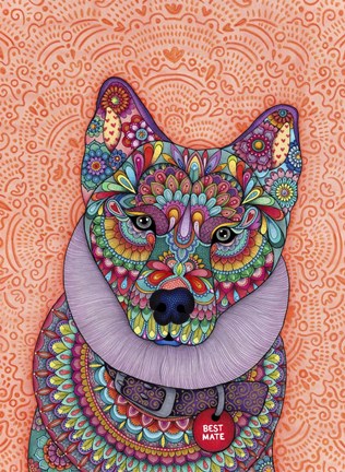 Framed My Favourite Husky Print