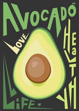 Framed Kitchen Avocado Print