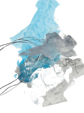 Framed Indigo Field No. 1 Print