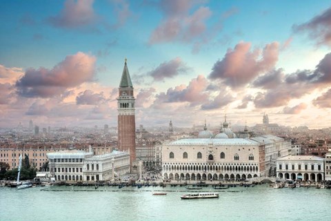 Framed Piazza San Marco Panoramic Vista #1 Print