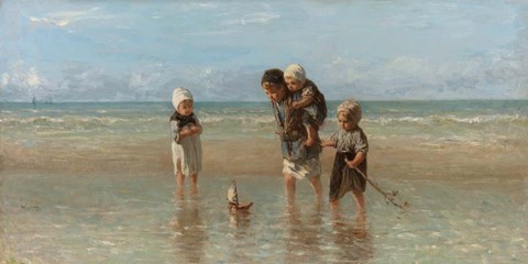 Framed Children of the Sea, 1872 Print