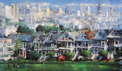 Framed Painted Ladies Print