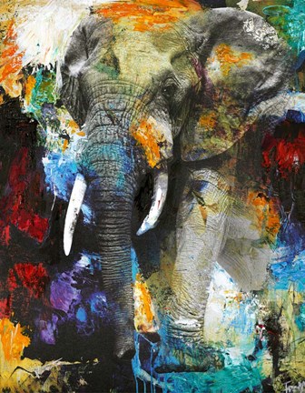 Framed Elephant Print