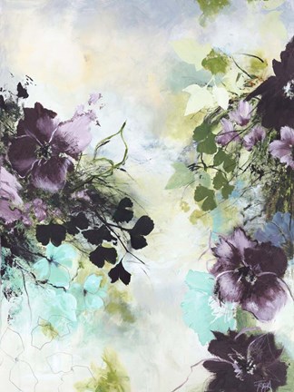 Framed Flower Blush 2 Print