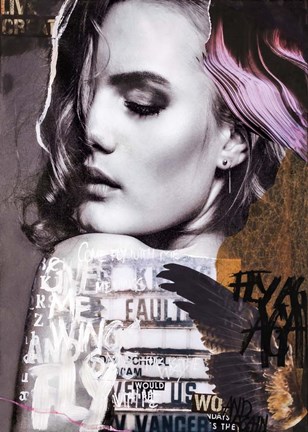 Framed Fly Again Print