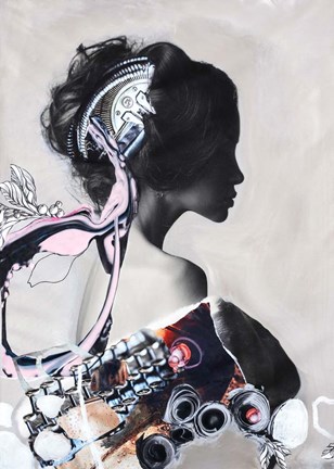 Framed Pink Fluence 1 Print