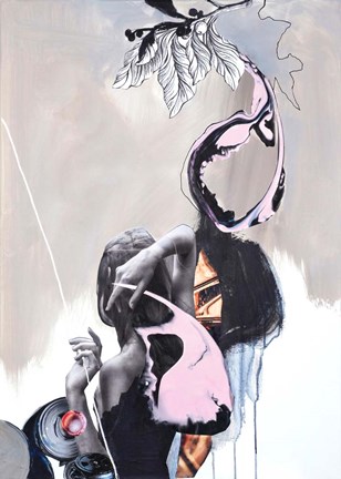 Framed Pink Fluence 2 Print