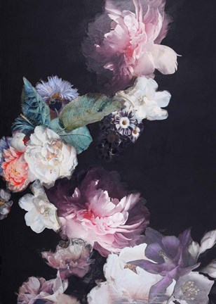 Framed Purple Blossom 1 Print