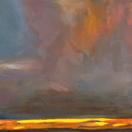 Framed Oregon Grey 1 Print