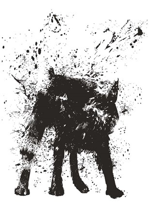 Framed Wet Dog Print