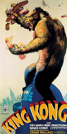 Framed King Kong - Profile Print