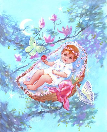 Framed Rock A Bye Baby Print